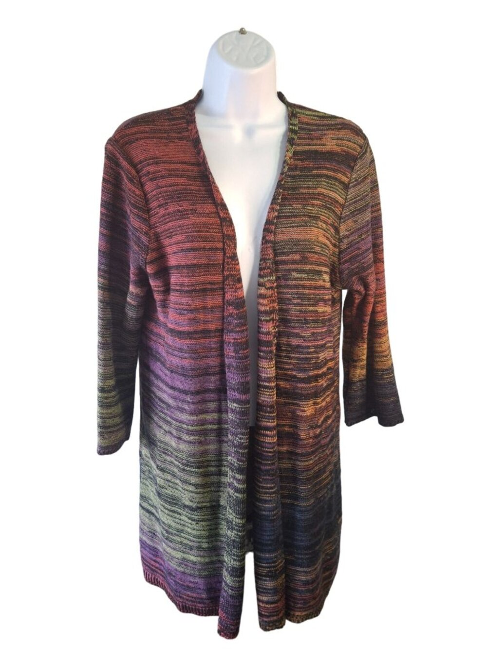 United States Sweaters XL Open Front Cardigan Multicolor Knit Boho Cottagecore